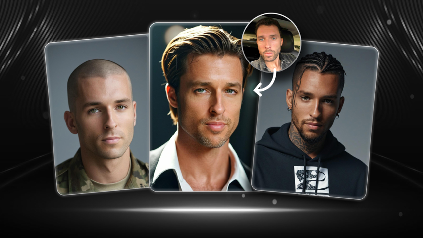 Try on AI hairstyles for men! Special Event Try on AI hairstyles for men! Special Event