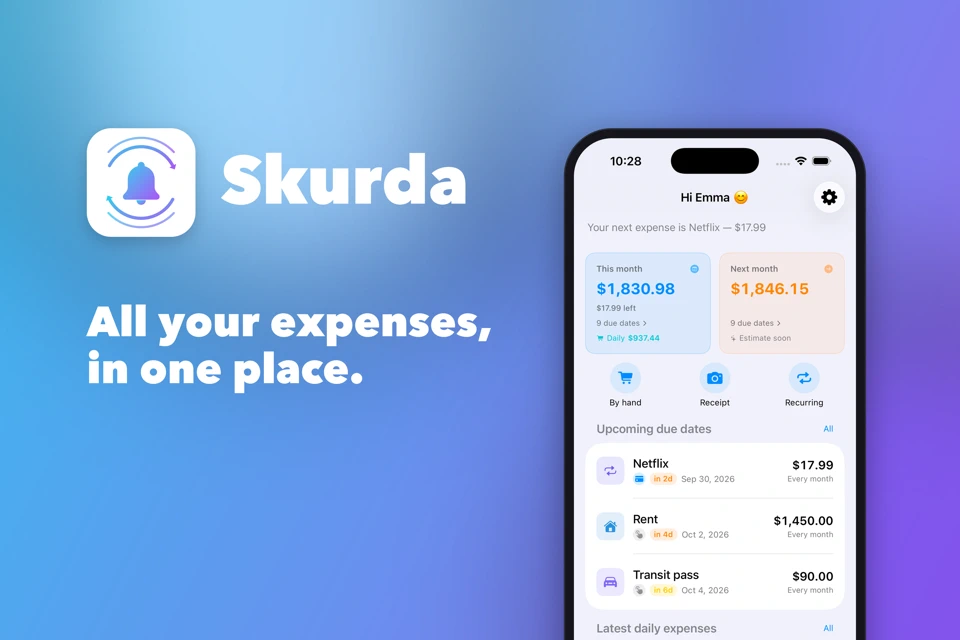 Skurda - Expense Tracker App Store search result
