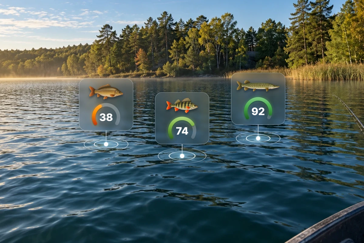 BiteRadar: Fishing Forecast search result