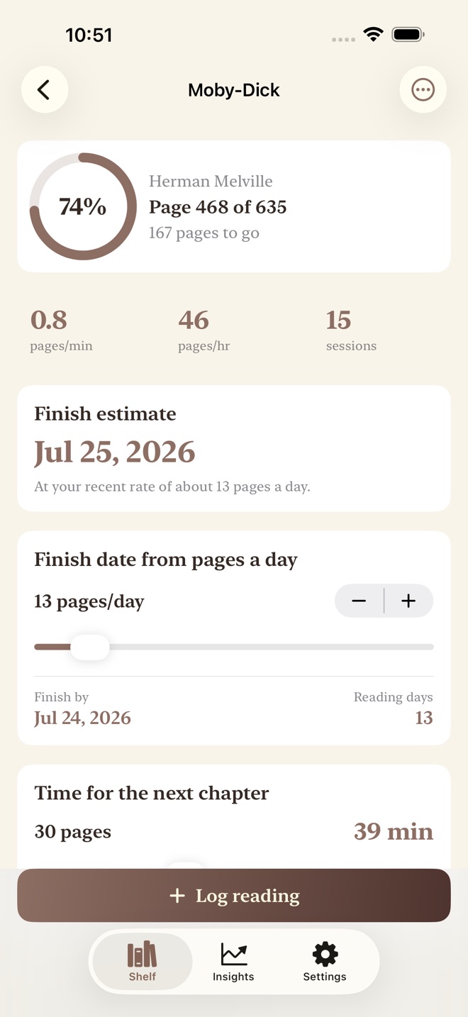 ReadPace: Finish The Book capture d’écran 2