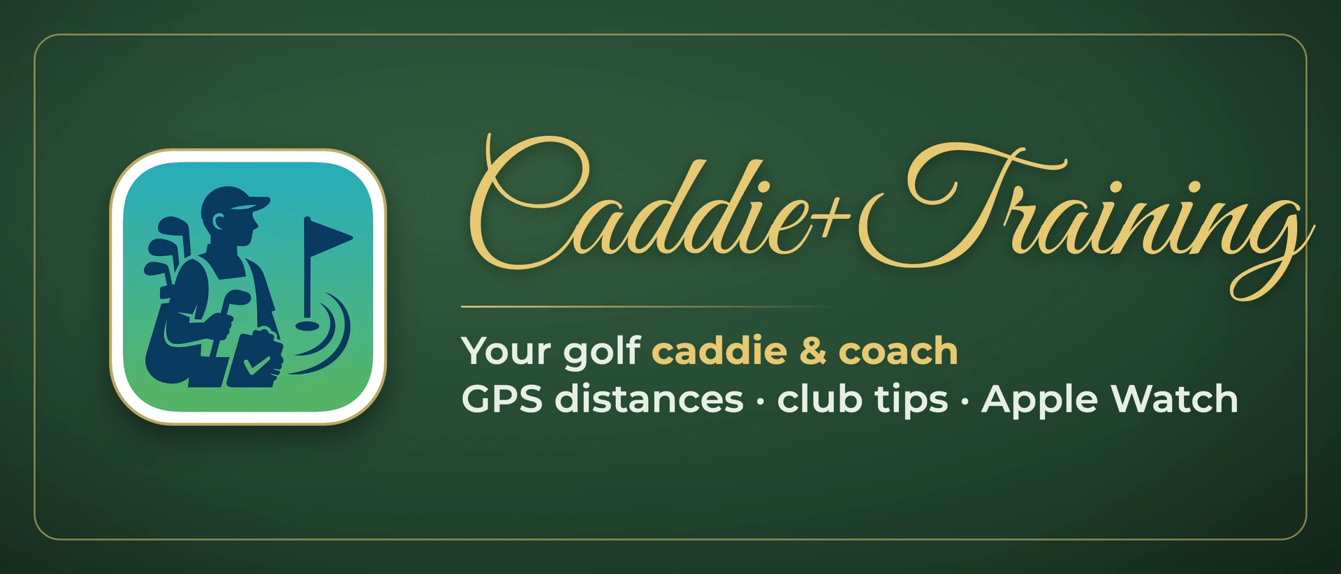 Caddie + Training product page header