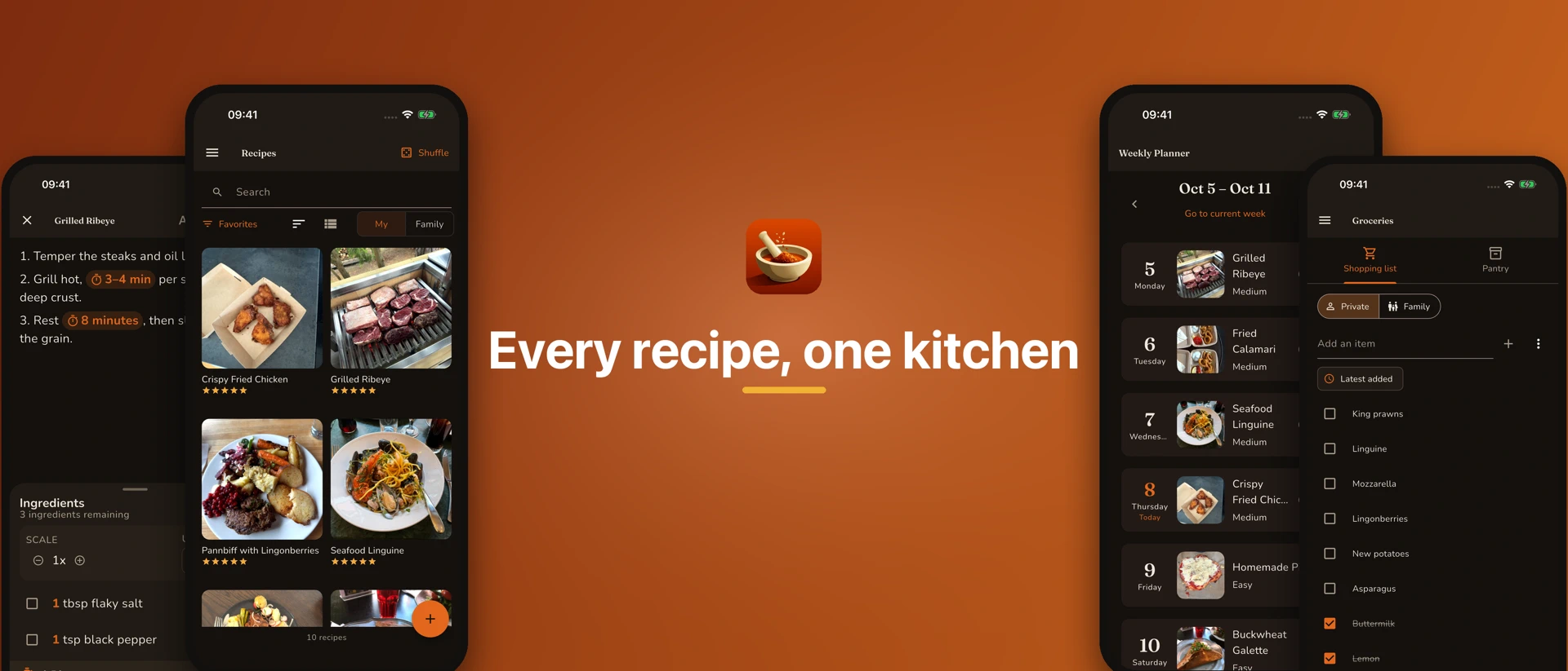Krydda: Recipes & Meal Planner product page header