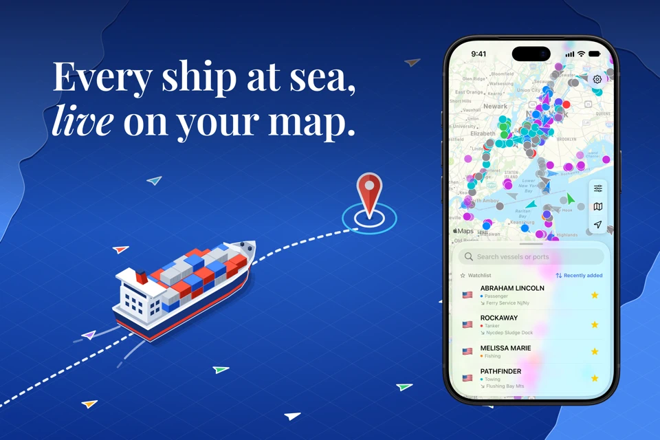 VesselFlow: Live Ship Tracker App Store search result