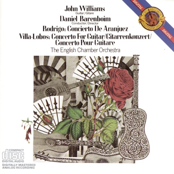 Обложка альбома «Rodrigo: Concierto de Aranjuez - Villa-Lobos: Concerto for Guitar and Small Orchestra» — Daniel Barenboim, English Chamber Orchestra & John Williams