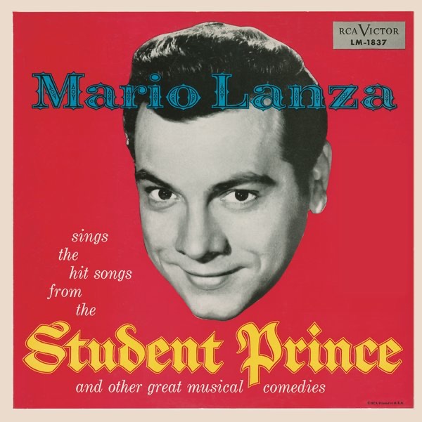 Обложка альбома «Mario Lanza Sings the Hit Songs from the Student Prince and Other Great Musical Comedies» — Mario Lanza, Constantine Callinicos, Elizabeth Doubleday & Ray Sinatra
