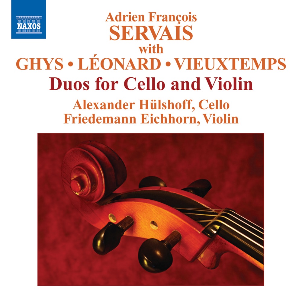Обложка альбома «Servais, Ghys, Léonard & Vieuxtemps: Grand Duos» — Friedemann Eichhorn & Alexander Hülshoff