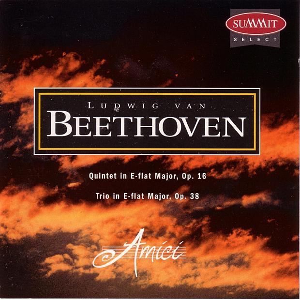 Обложка альбома «Beethoven: Trio, Op. 38 & Quintet, Op. 16» — Amici Chamber Ensemble