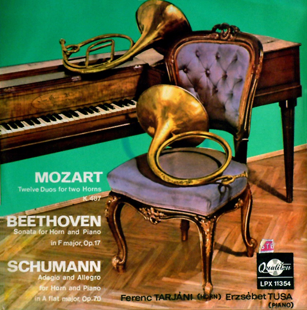 Обложка альбома «Mozart, Beethoven, Schumann» — Ferenc Tarjáni & Erzsébet Tusa