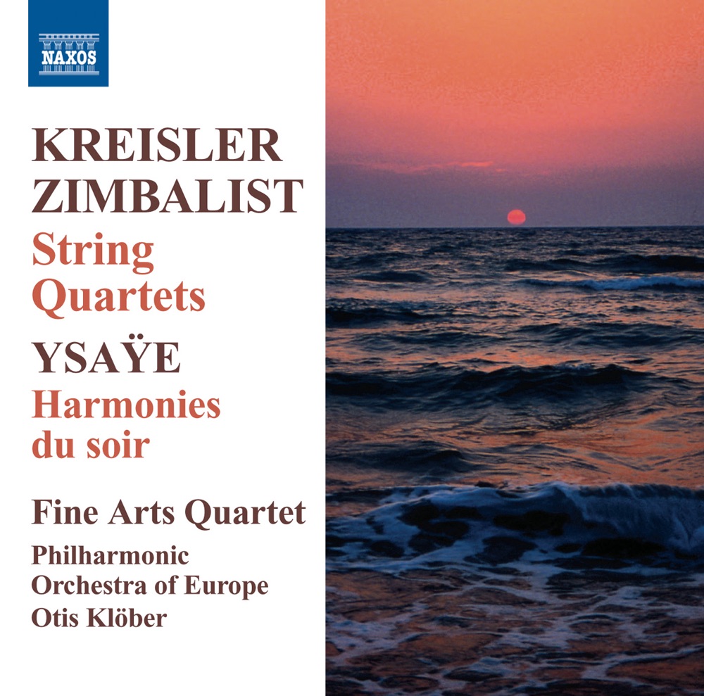 Обложка альбома «Kreisler, Zimbalist, Ysaye: String Quartets» — Fine Arts Quartet, Otis Klober & Philharmonic Orchestra of Europe