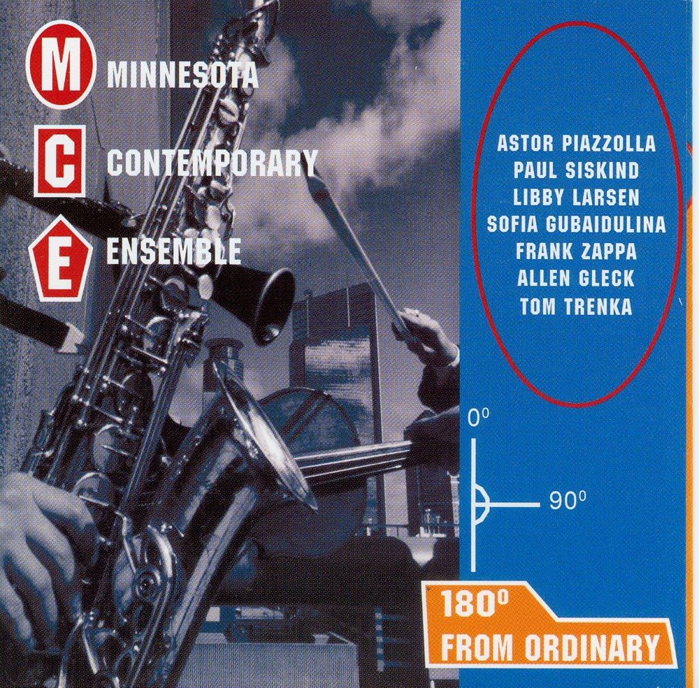 Обложка альбома «180 Degrees from Ordinary» — Minnesota Contemporary Ensemble, Sherri Kalm, David Hagedorn, Alexander Platt, Mary Jo Gothmann, John Jensen, David Baldwin, David Burt & Duane Schulthess