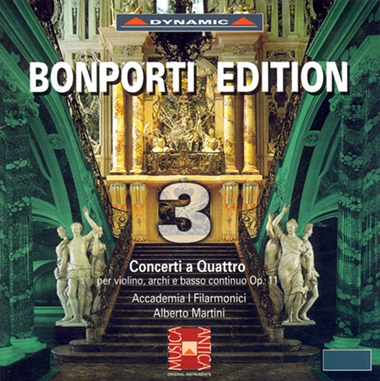 Обложка альбома «Bonporti Edition, Vol. 3 - Concertos A 4, Nos. 1-10» — Accademia I Filarmonici