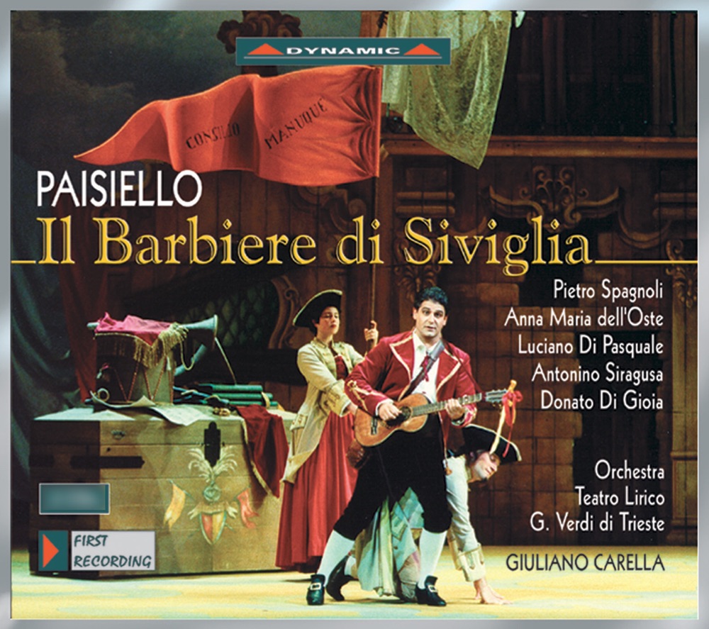 Обложка альбома «Paisiello: Il Barbiere di Siviglia» — Pietro Spagnoli, Giuliano Carella & Trieste Teatro Verdi Orchestra