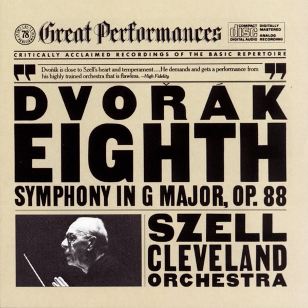 Dvořák: Symphony No. 8 by George Szell & The Cleveland Orchestra album cover
