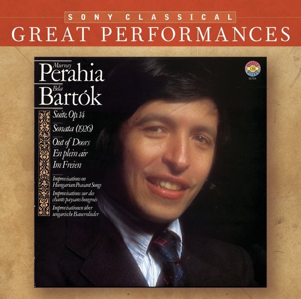 Обложка альбома «Great Performances: Murray Perahia Performs Béla Bartók» — Murray Perahia, David Corkhill, Evelyn Glennie & Sir Georg Solti