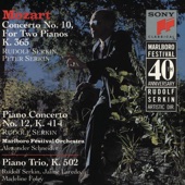 Mozart: Concerto No. 10 for Two Pianos and Orchestra, Concerto for Piano and Orchestra, K. 414, Trio for Piano, Violin and Cello, K. 502 artwork