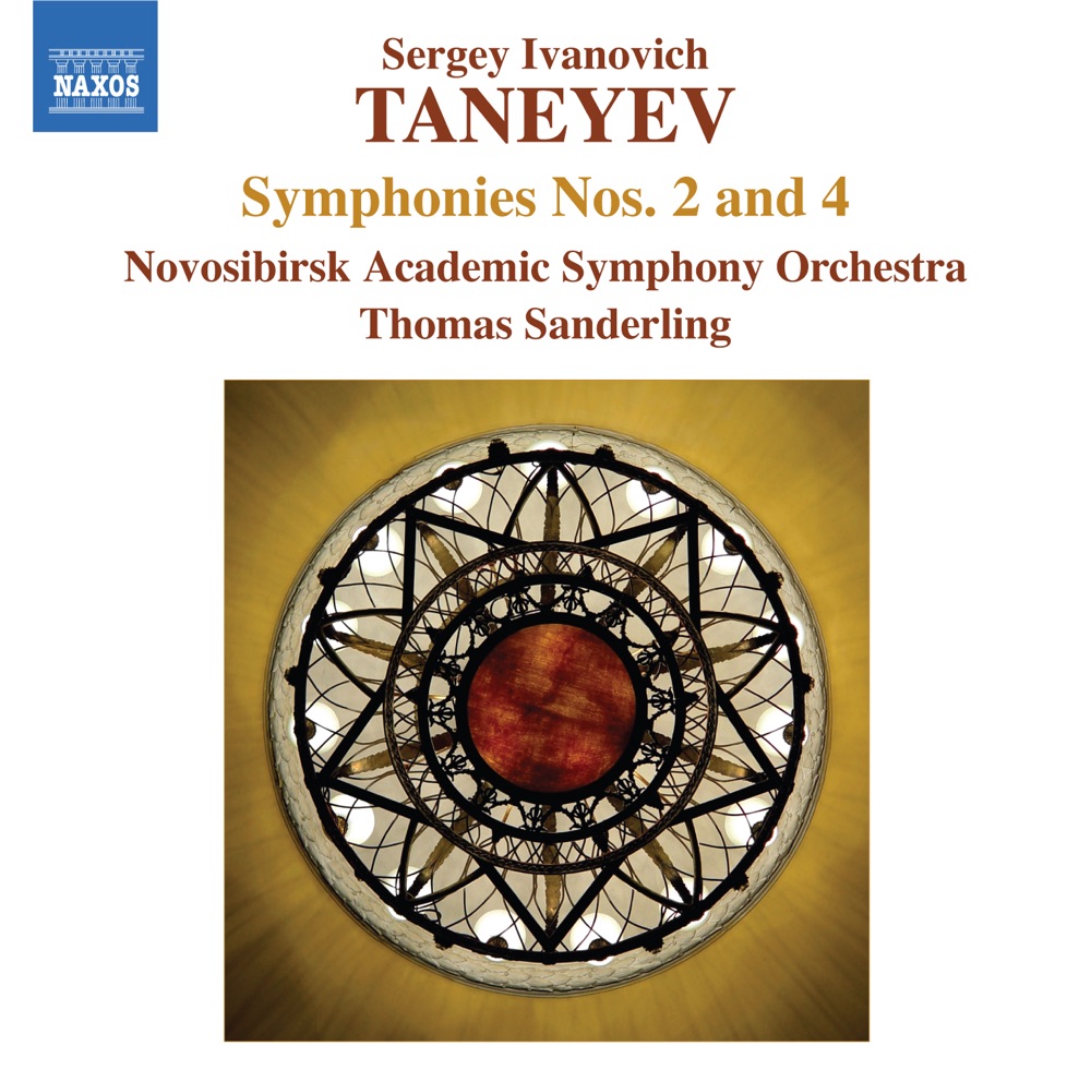Обложка альбома «Taneyev: Symphonies Nos. 2 and 4» — Thomas Sanderling & Novosibirsk Academic Symphony Orchestra