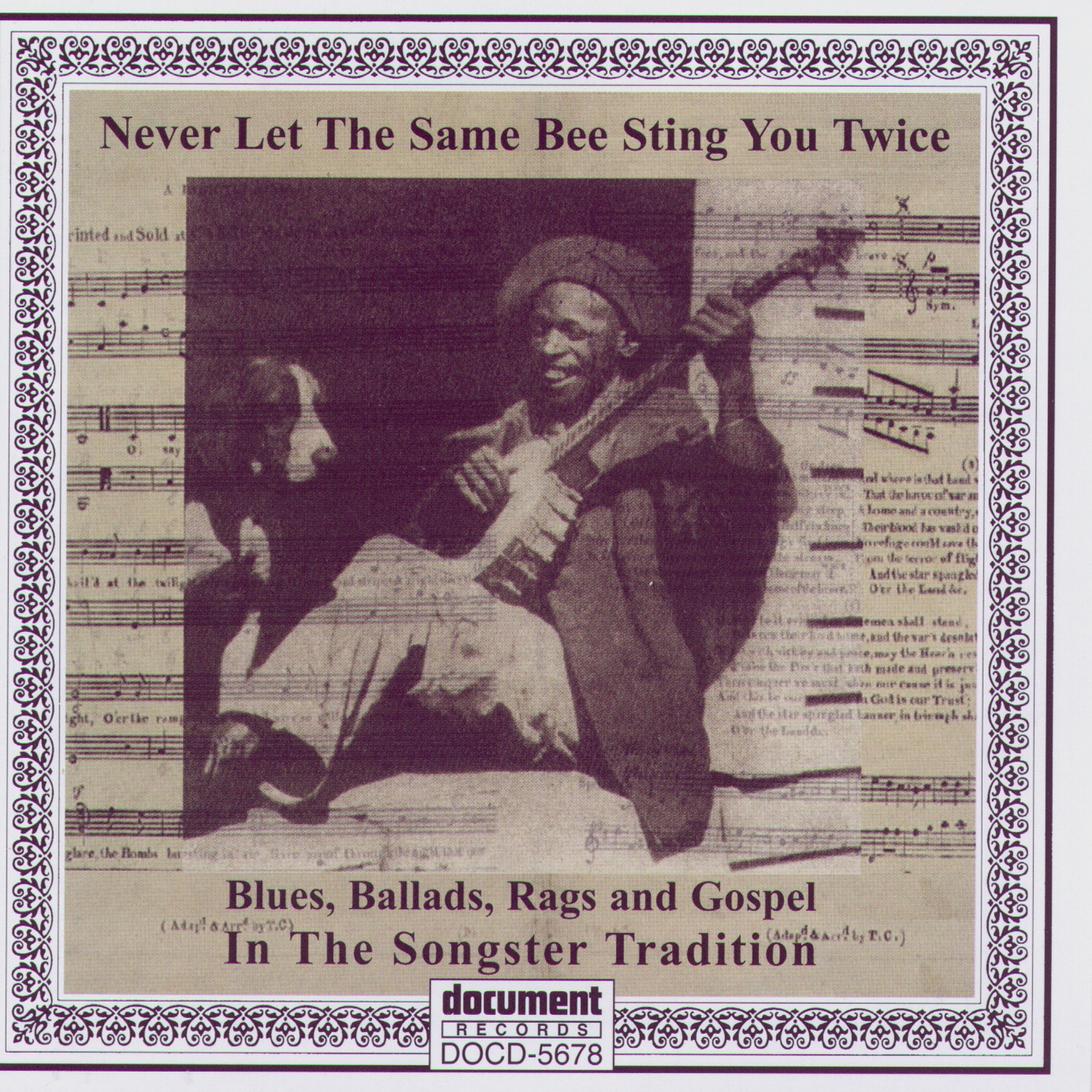 Never Let the Same Bee Sting You Twice - Blues, Ballads, Rags & Gospel In the Songster Tradition