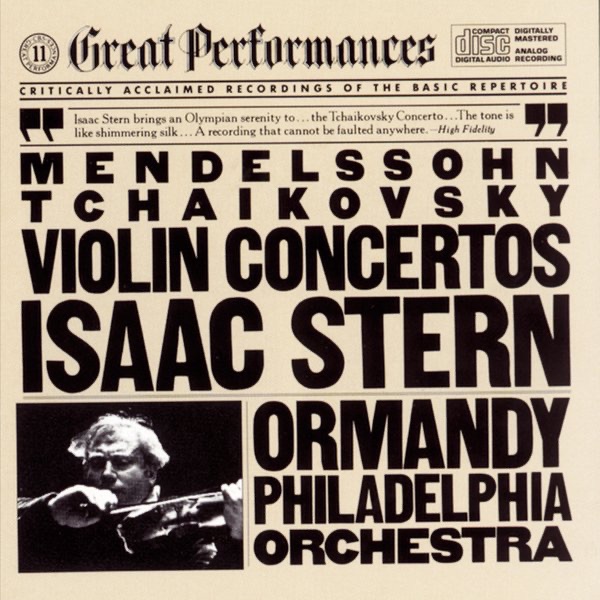 Tchaikovsky & Mendelssohn: Violin Concertos by Eugene Ormandy & Isaac Stern album cover