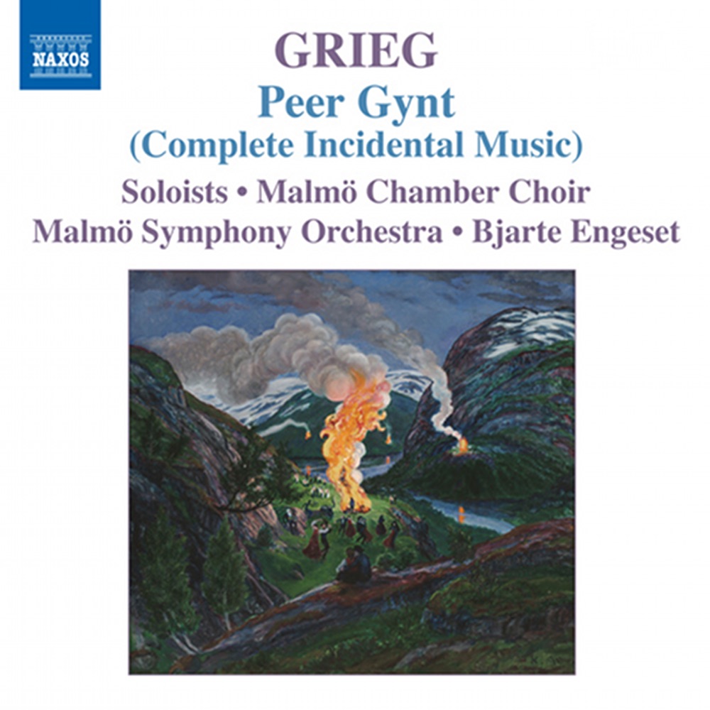 Обложка альбома «Grieg: Orchestral Music, Vol. 5: Peer Gynt (Complete Incidental Music) - Foran Sydens Kloster - Bergliot» — Bjarte Engeset, Malmö Symphony Orchestra, Isa Gericke, Anne Marit Jacobsen, Hans Jacob Sand, Gjermund Larsen, Lena Willemark, Malmö Chamber Choir, Kirsten Bråten Berg, Unni Løvlid, Erik Hivju, Lund Kulturskolan Boys and Girls Chorus, Itziar Martinez Galdos, Knut Stiklestad, Yngve A Soberg, Marianne E. Andersen & Frøydis Armand