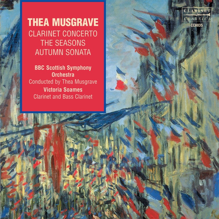 Обложка альбома «Thea Musgrave Works for Clarinet» — BBC Scottish Symphony Orchestra & Victoria Soames Samek