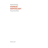 Cover art for Poprvé naposledy by Michal Prokop
