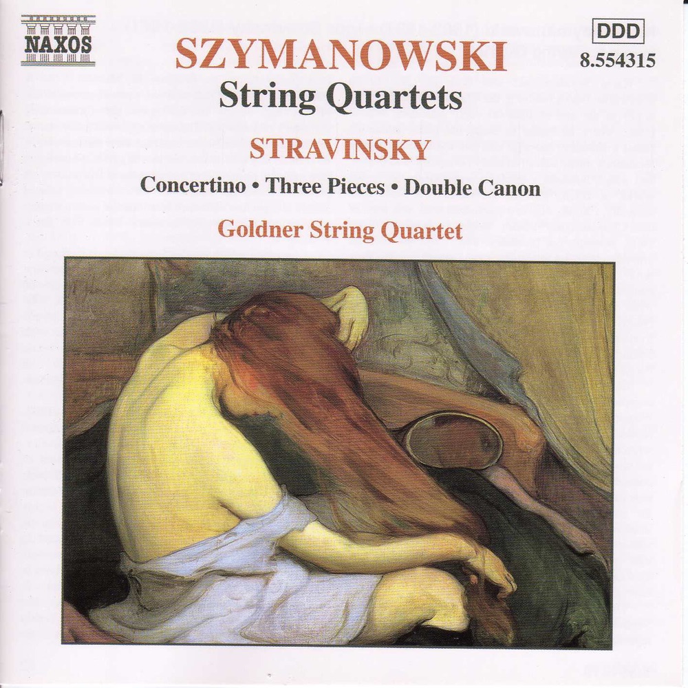 Обложка альбома «Szymanowski & Stravinsky: String Quartets» — Goldner String Quartet