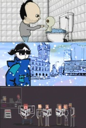 Poster for Killing Time At Home With Two Bonus Animations by Shorts International