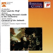 Prokofiev: Peter and the Wolf - Saint-Saens: Carnival of the Animals - Britten: The Young Person's Guide to the Orchestra artwork