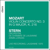 Mozart: Violin Concerto No. 3 in G Major, K. 216 (Live Recording, Lausanne 1976) artwork