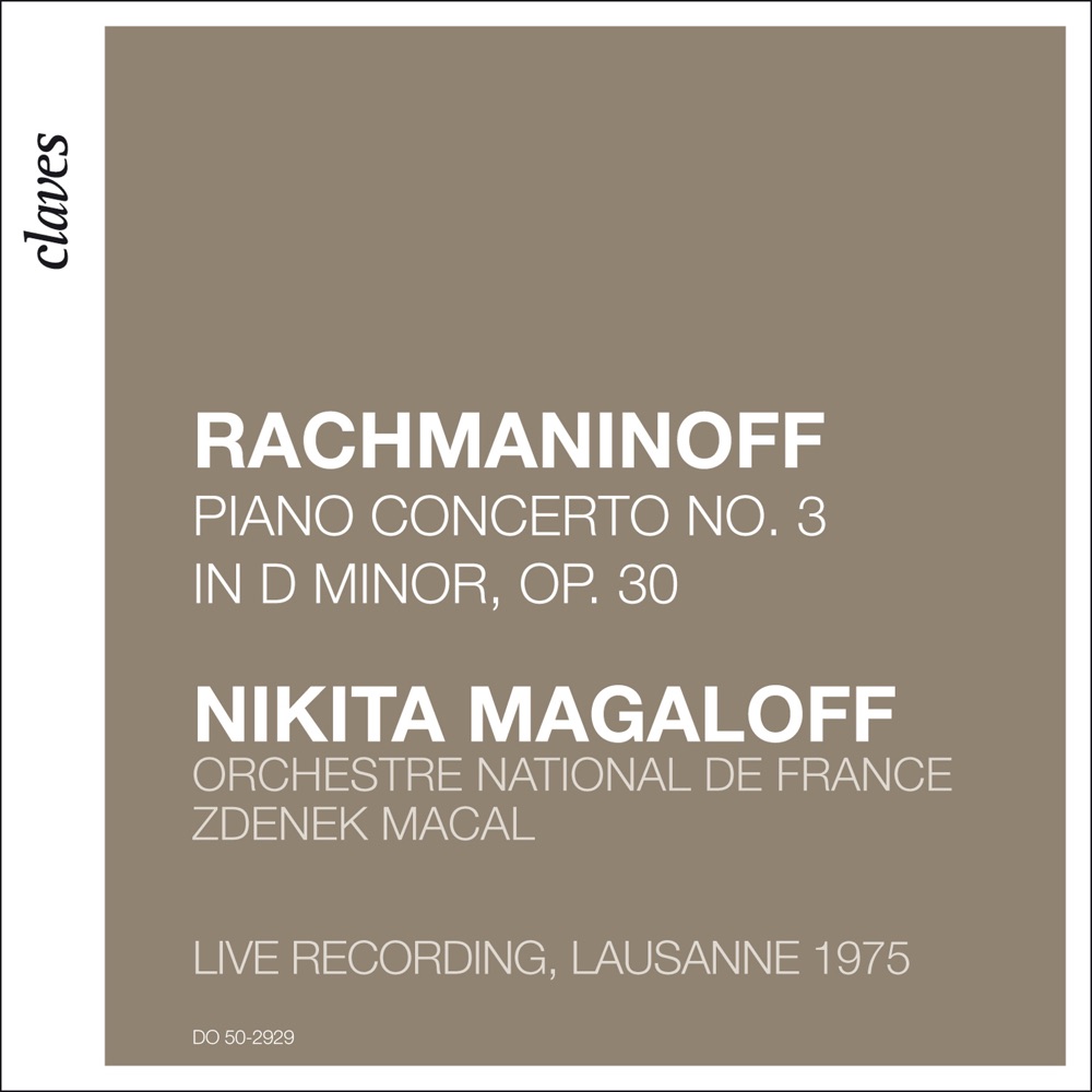 Обложка альбома «Rachmaninoff: Piano Concerto No. 3 (Live Recording, Lausanne 1975)» — Orchestre National de France, Nikita Magaloff & Zdenek Macal