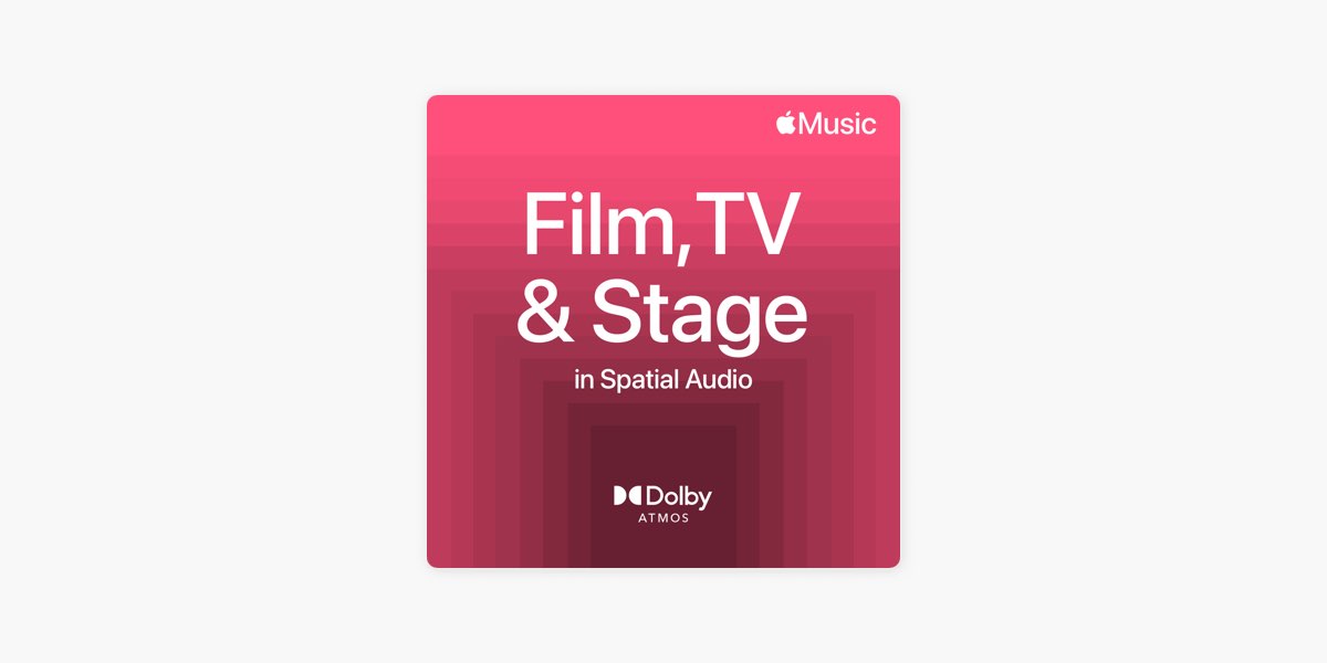 Cine, televisión y teatro en audio espacial en Apple Music