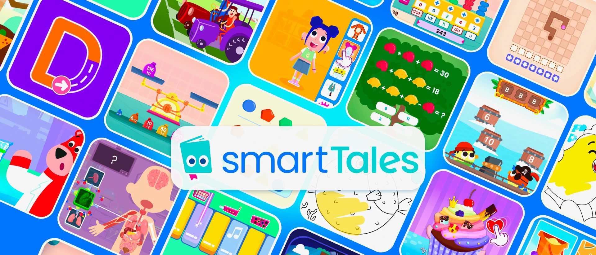 Smart Tales - Learning Games product page header