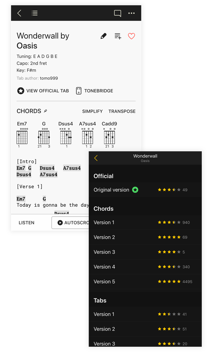 Ultimate Guitar: Chords & Tabs: App Store-artikel