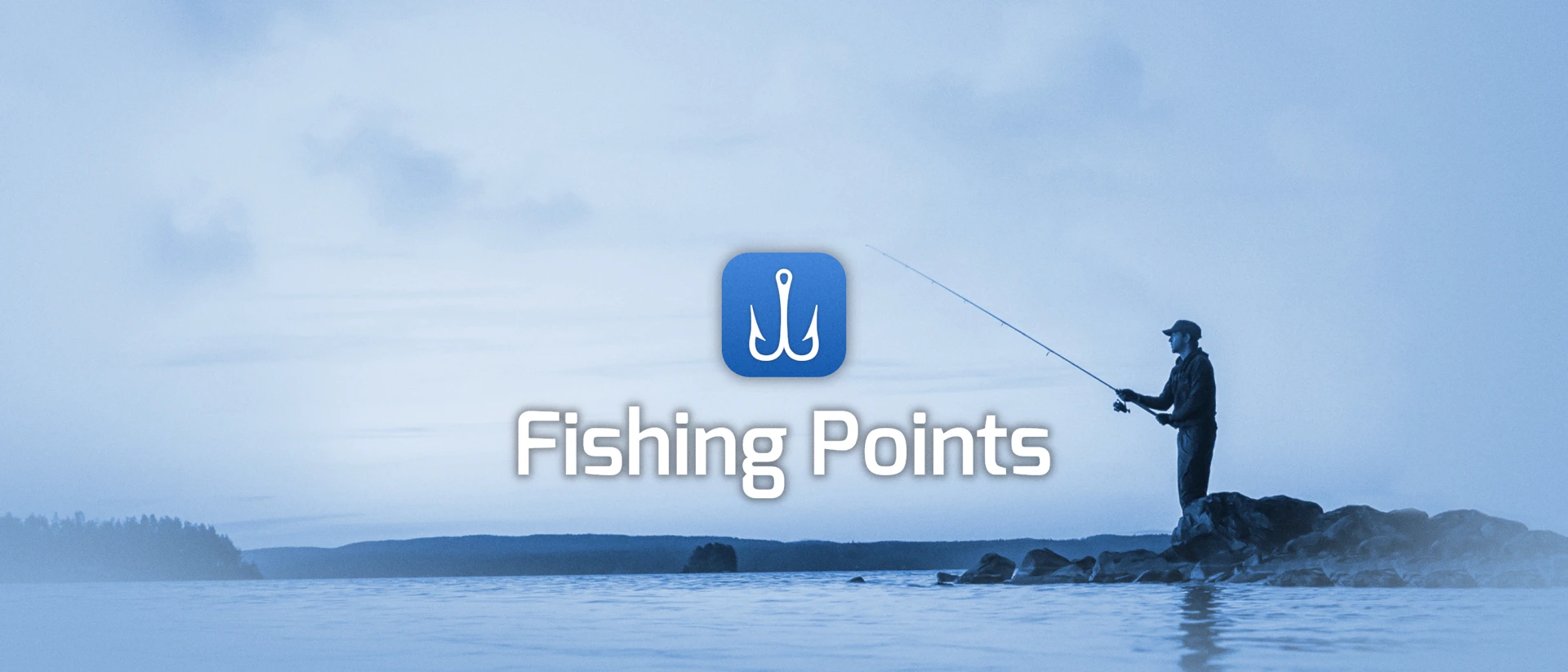 Fishing Points: Map & Forecast product page header