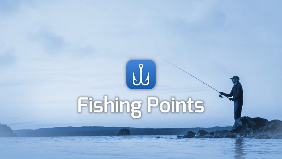 Fishing Points: Map & Forecast App Store product page header