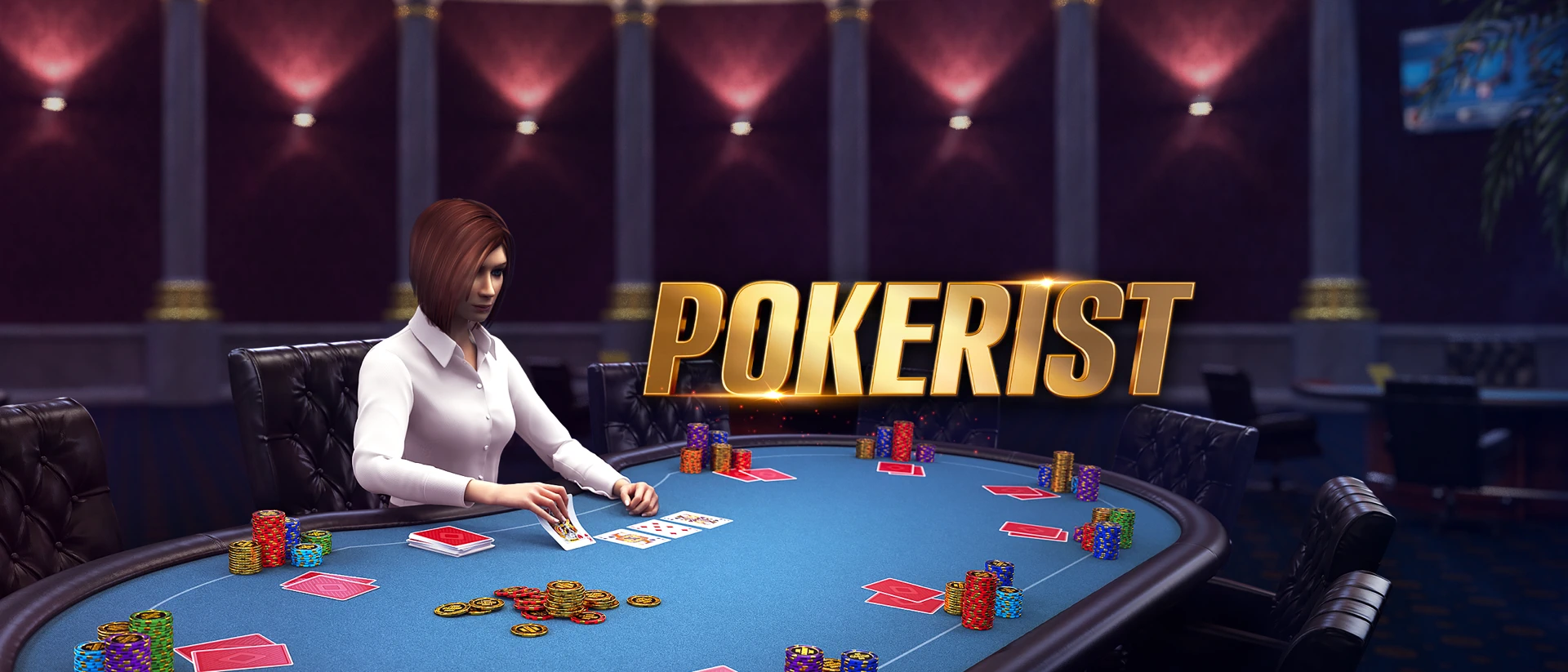 Texas Hold'em Poker: Pokerist product page header