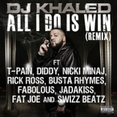 All I Do Is Win (Remix) [feat. T-Pain, Diddy, Nicki Minaj, Rick Ross, Busta Rhymes, Fabolous, Jadakiss, Fat Joe & Swizz Beatz] song art