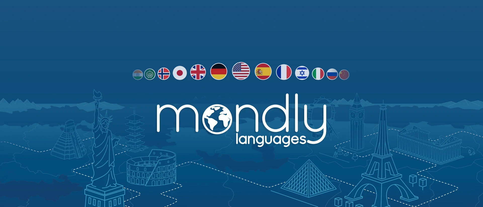 Mondly: Learn 41 Languages product page header