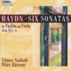 Six Sonatas for Violin and Viola