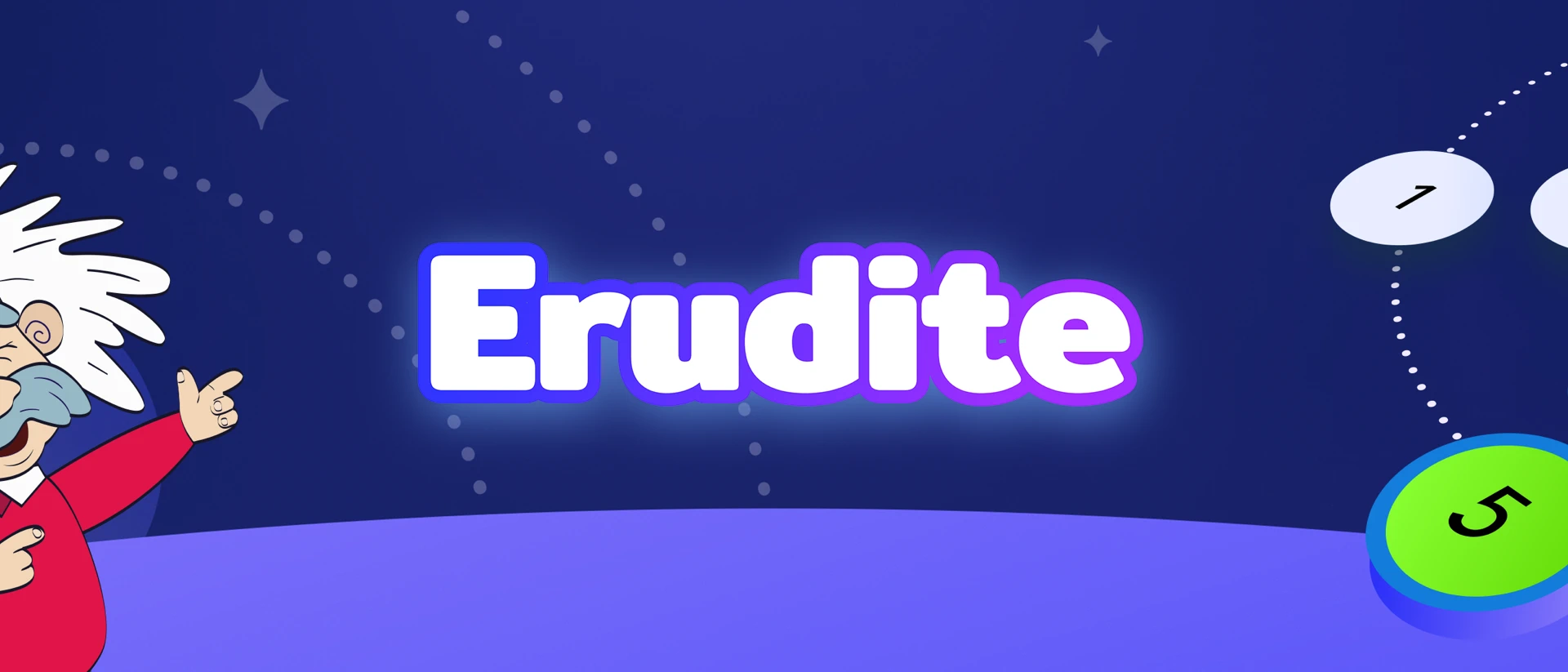 Erudite Trivia: Spin the Brain product page header