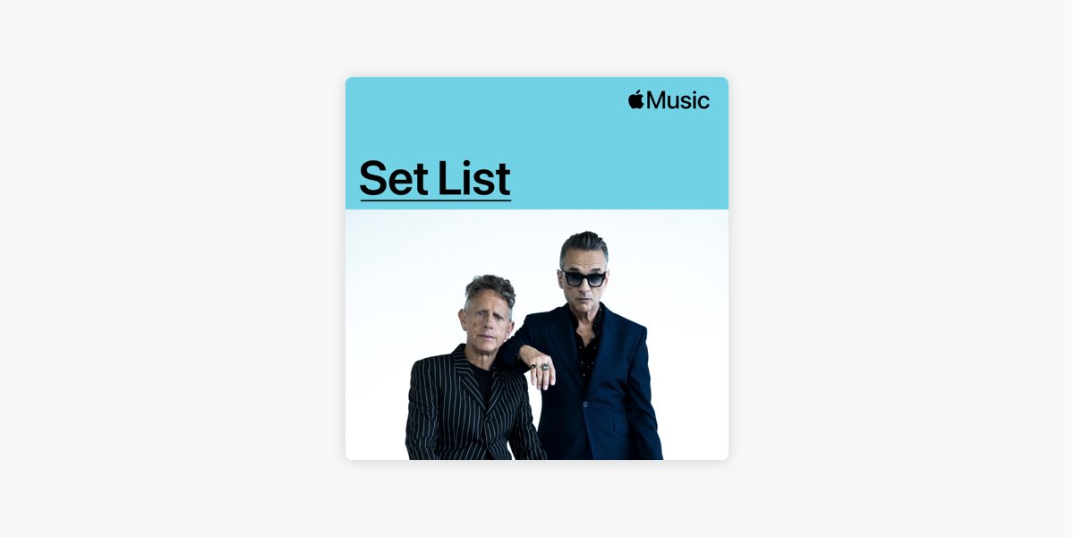 Set List: Depeche Mode's Memento Mori World Tour - Playlist - Apple Music