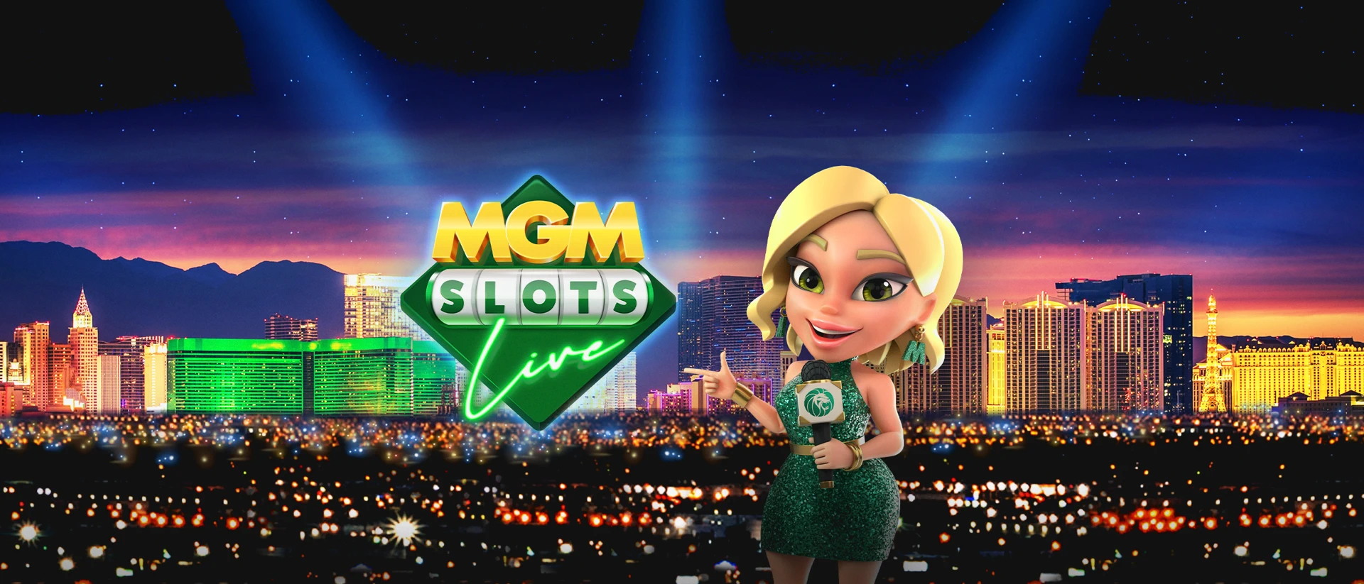 MGM Slots Live - Real Rewards product page header