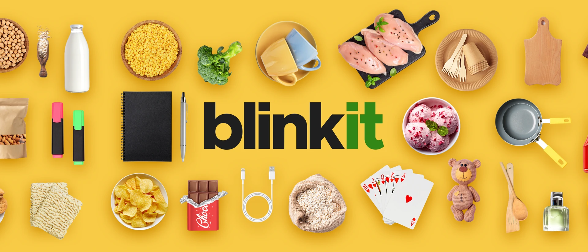 Blinkit: Groceries & more product page header