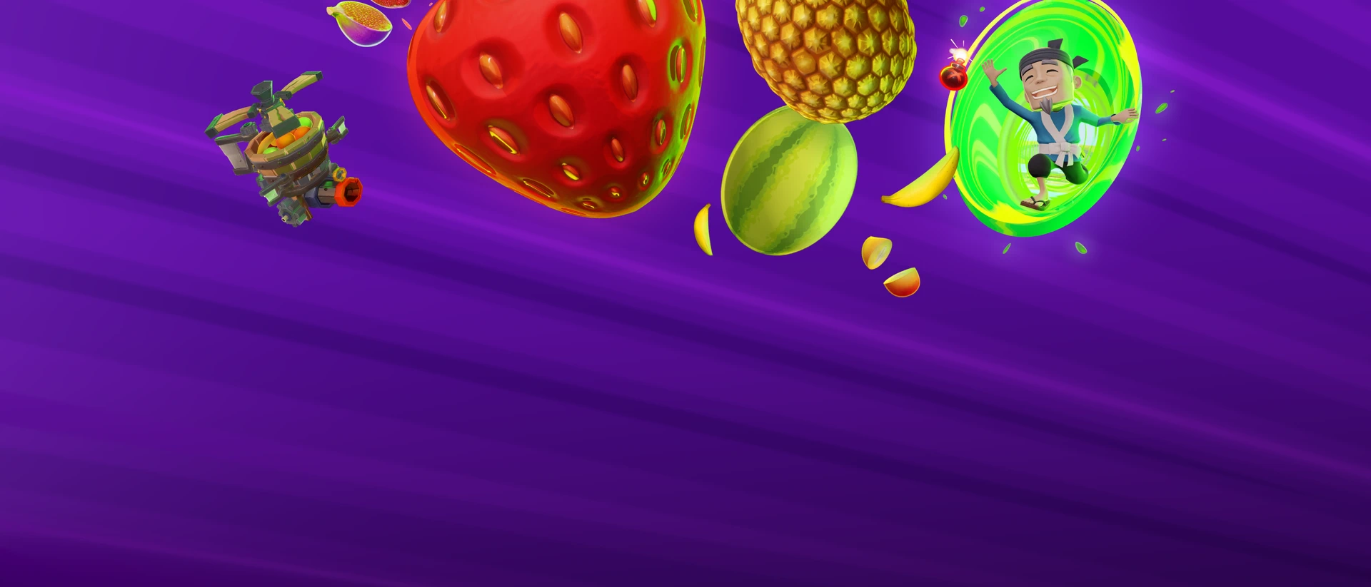 Super Fruit Ninja product page header