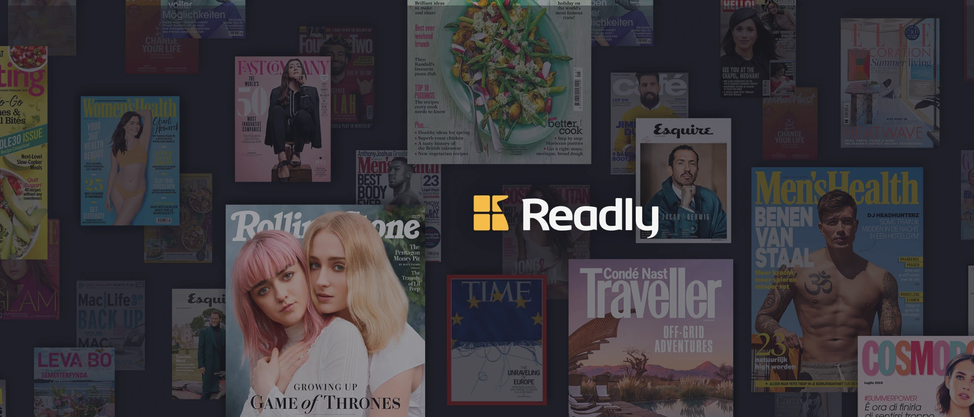 Readly-Magasin & Dagstidningar App Store product page header