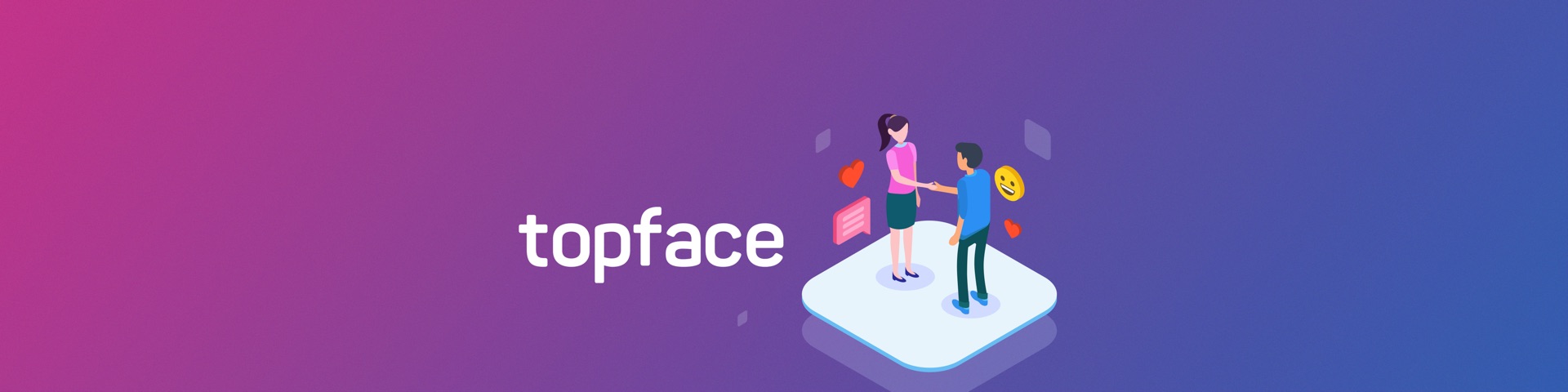 Topface: Meet with new people product page header