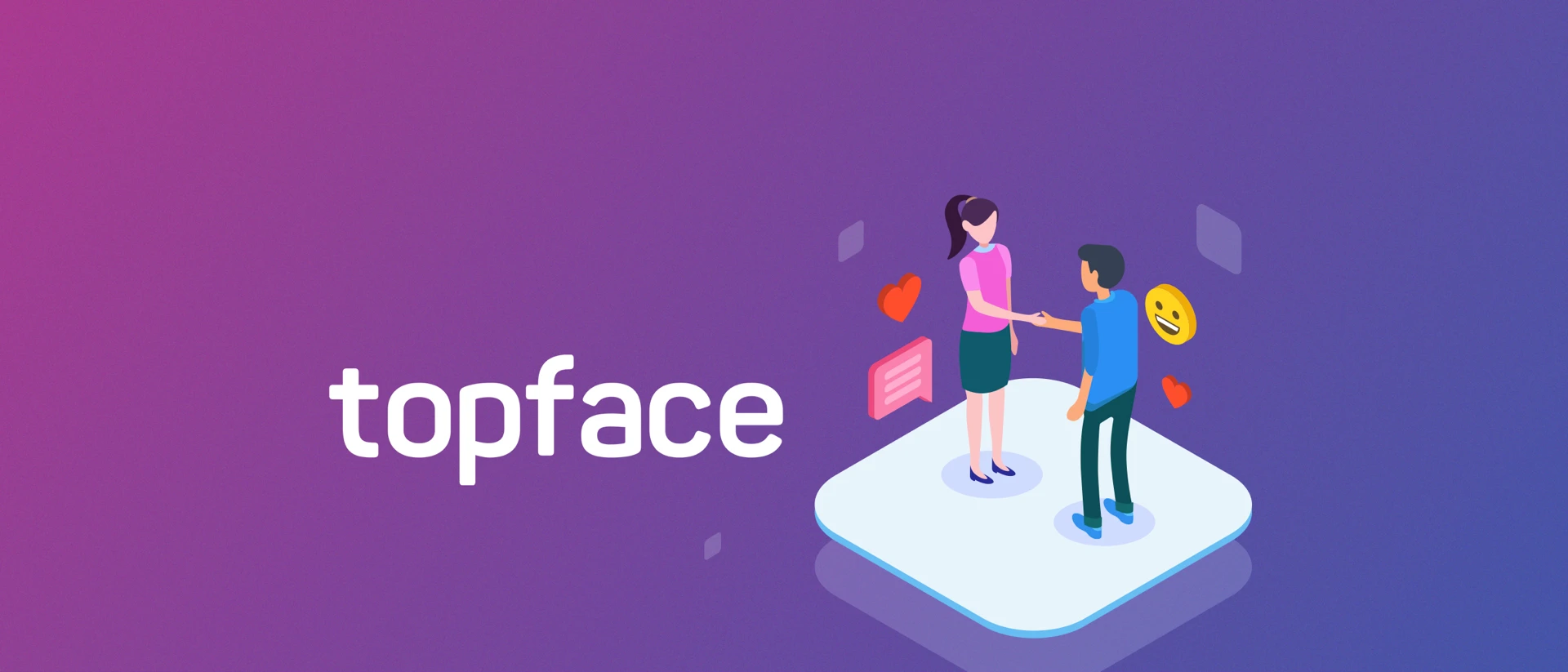 Topface: Meet with new people product page header