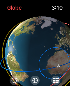 ‎Captura de pantalla 3D del rastreador en tiempo real de la ISS