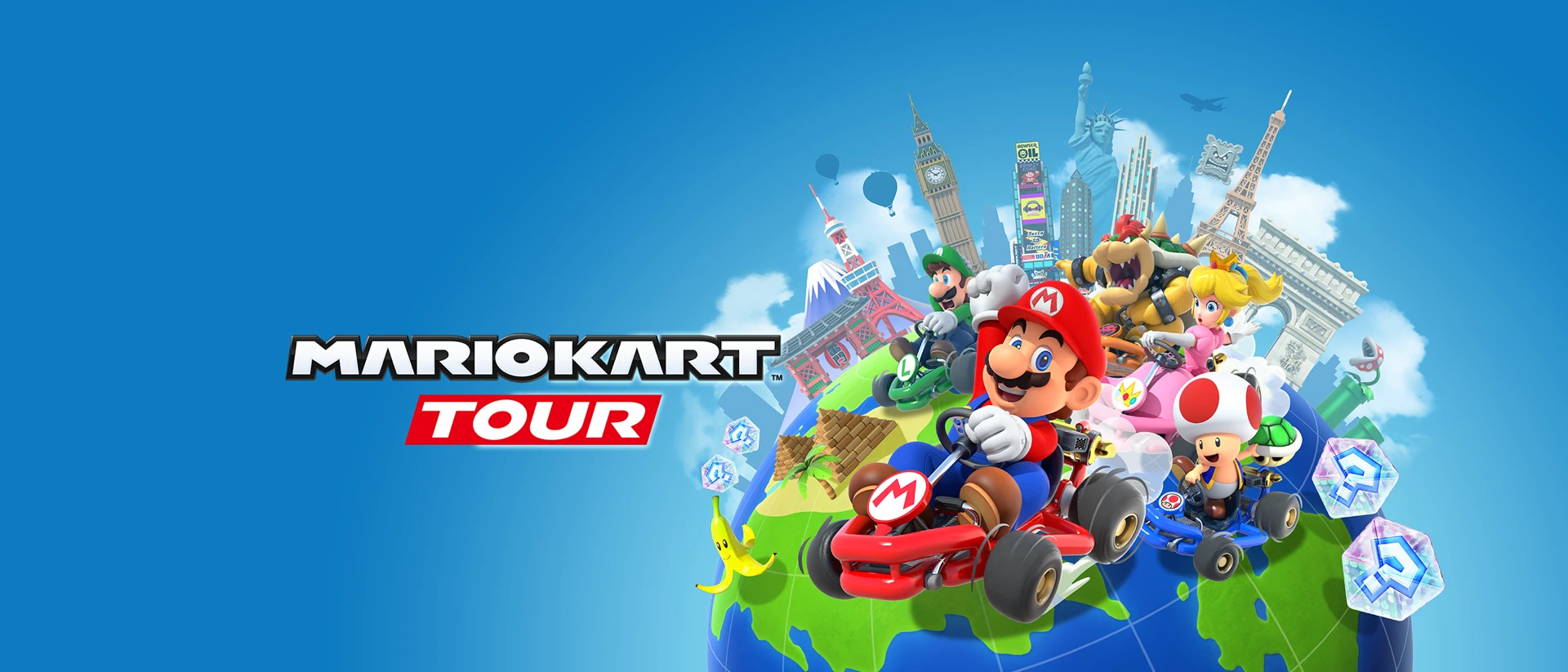 Mario Kart Tour product page header