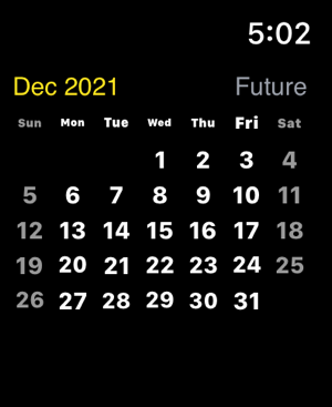 ‎Widget Calendario: schermata dei widget data